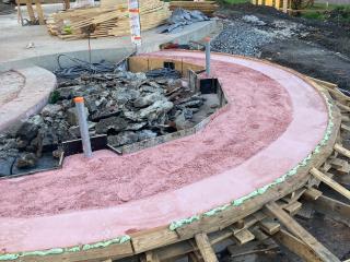 Pavilon v parku Sacre Coeur