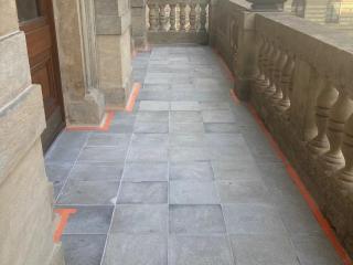 Oprava terasy a balkónů historické budovy Národního divadla